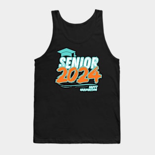 Senior 2024 Happy Graduuation. Tank Top